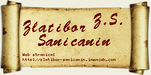 Zlatibor Saničanin vizit kartica